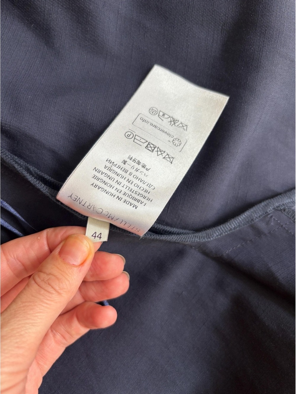Stella McCartney Navy Sleveless Wrap Dress - Picture 8 of 8